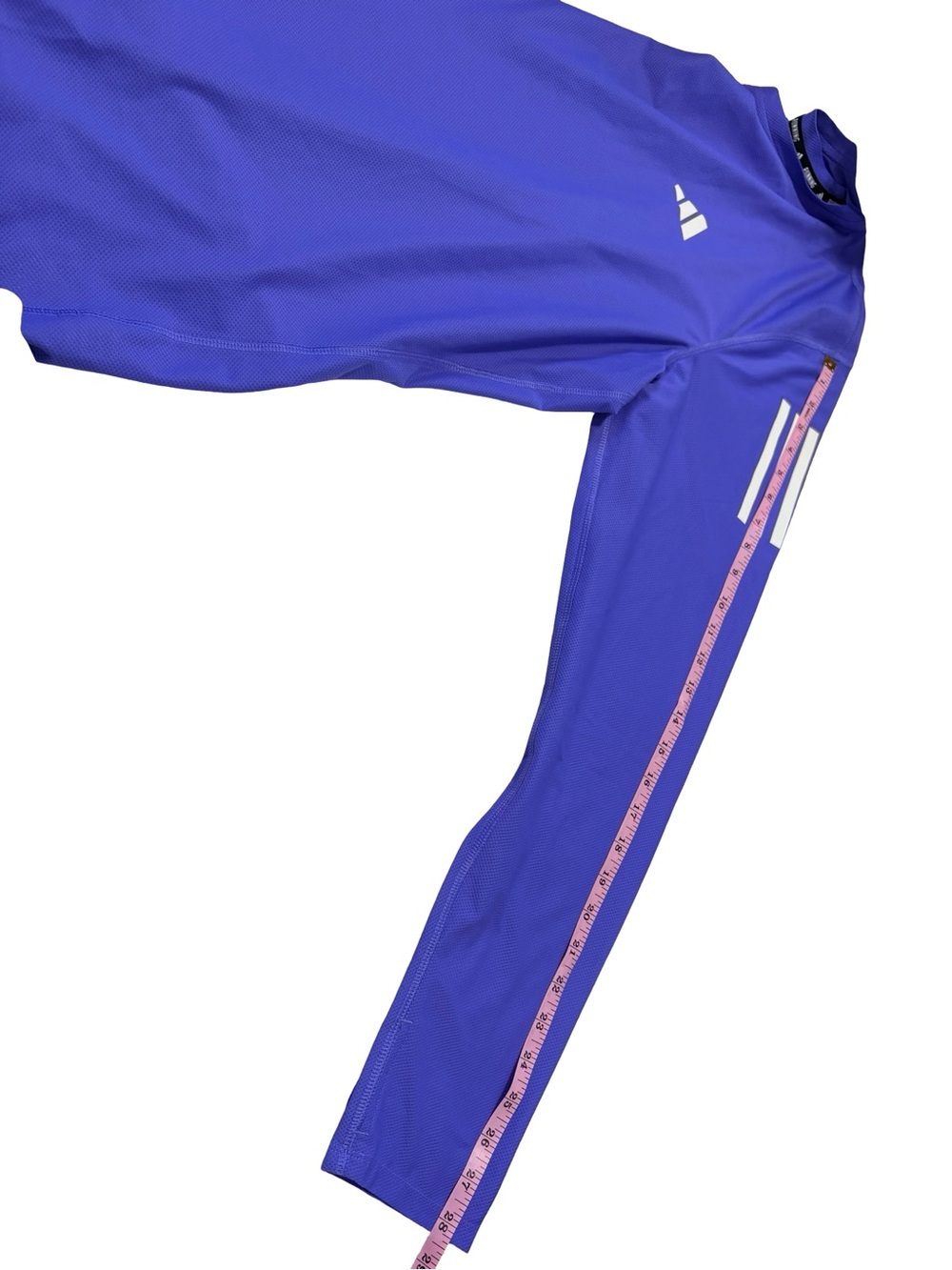 Adidas Running Long Sleeve Performance Top XL Blue Athletic Shirt - Picture 10 of 10